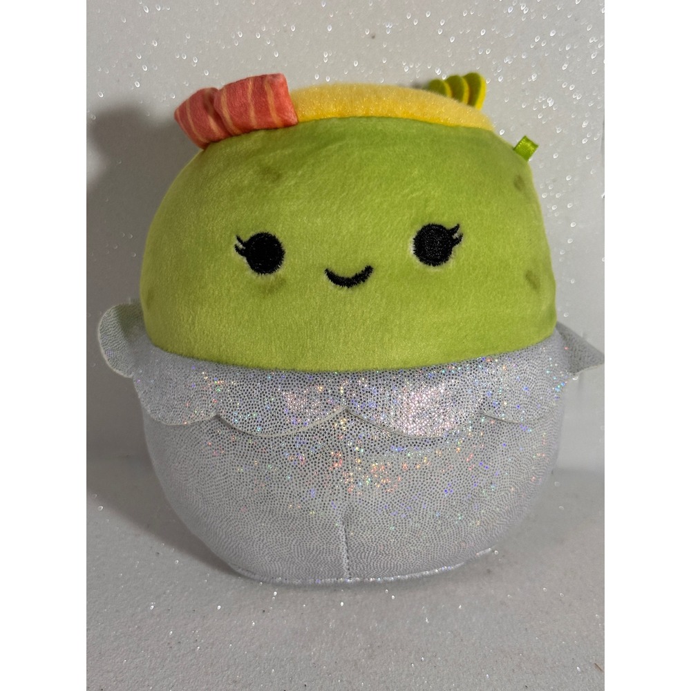 Squishmallows 5 Inch Cactus in Silver Glitter Tutu Plush Toy Jazwares